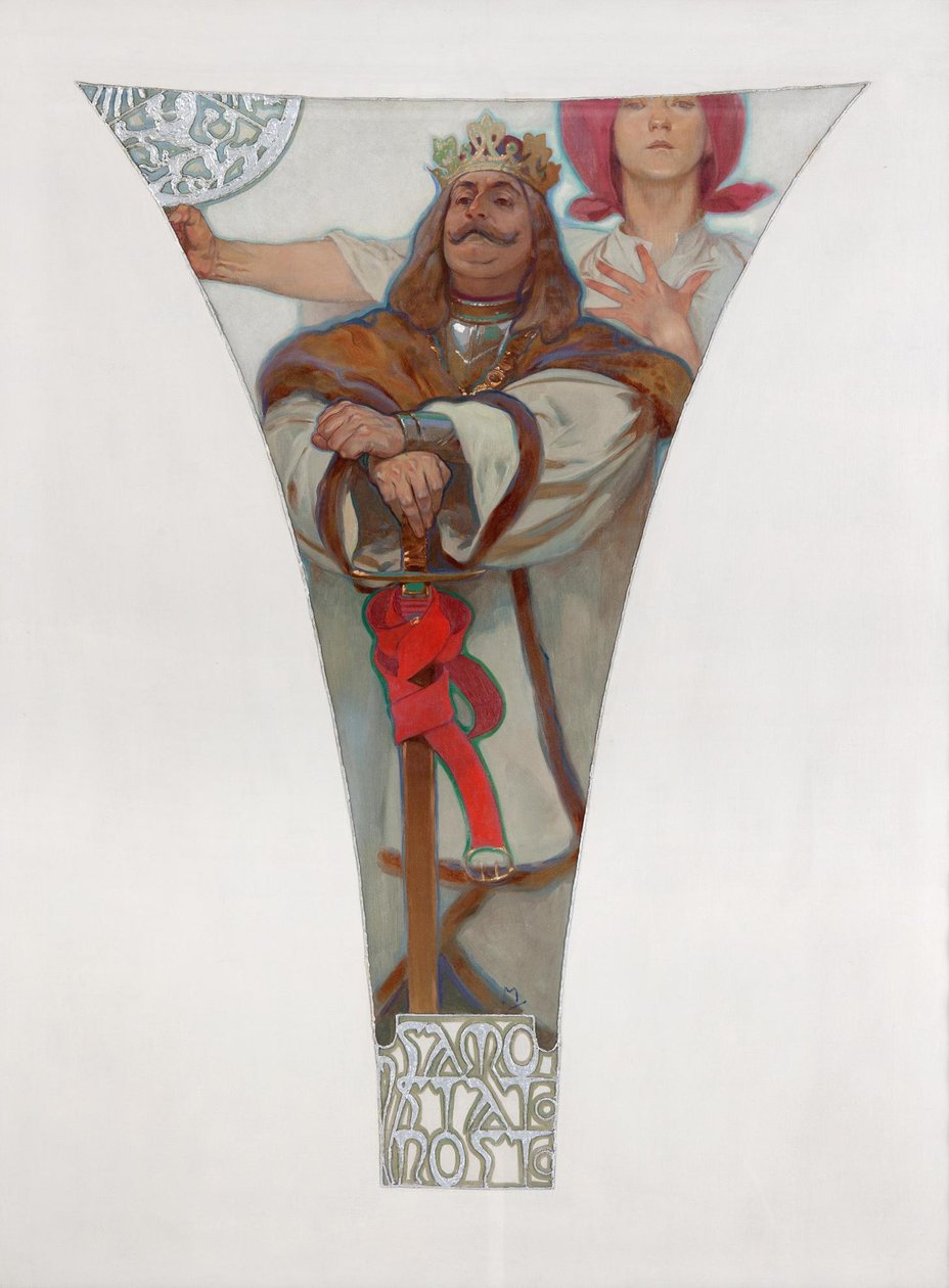 Jorge de Podebrady, 1911 de Alphonse Mucha