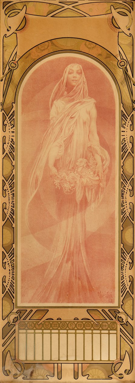 Invocación, 1897 de Alphonse Mucha