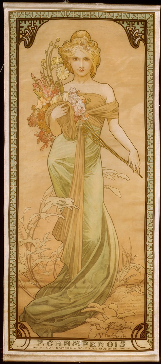 La primavera de Alphonse Mucha