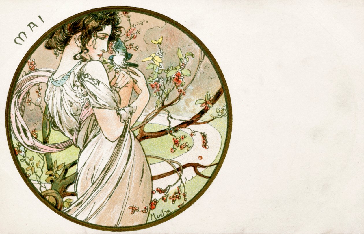 Mayo, 1900 de Alphonse Mucha