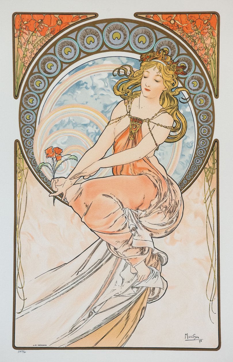 De la serie Las Artes, 1898 de Alphonse Mucha