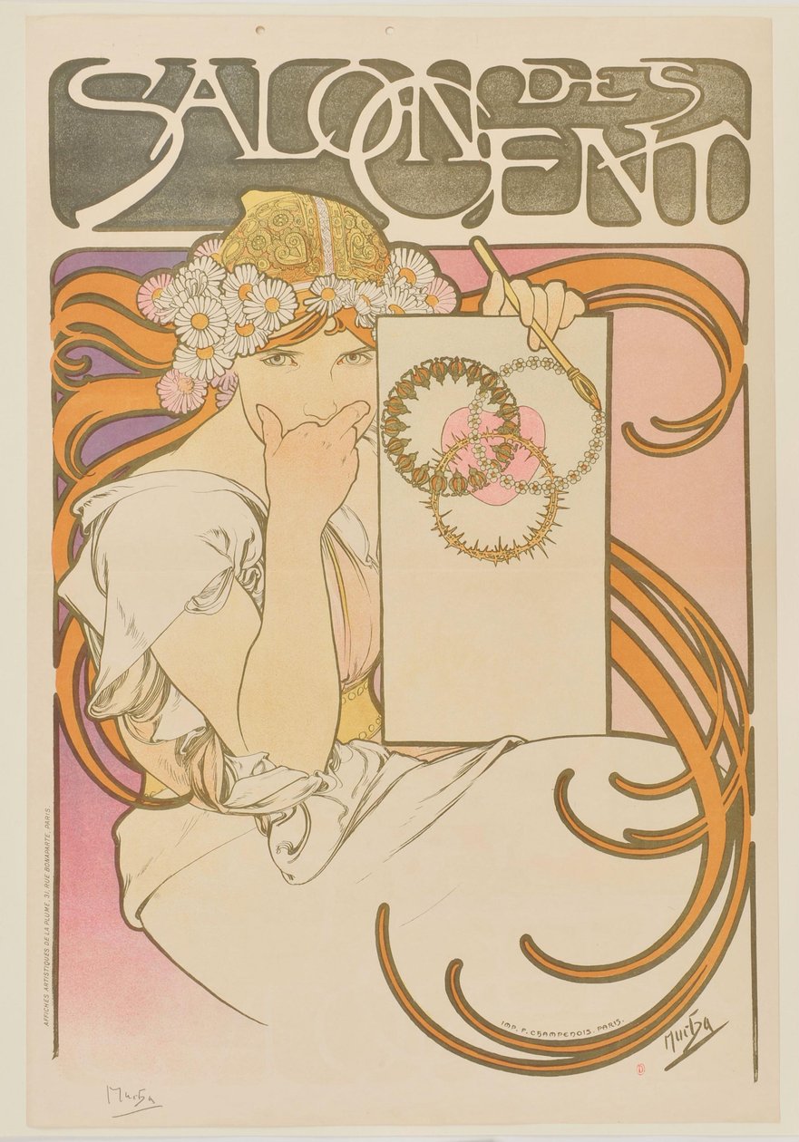 [Salón de los Cien. Junio de 1897 (prueba de imprenta)] de Alphonse Mucha