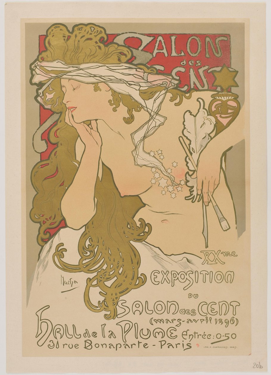 [Salon des Cent. Marzo-abril de 1896] de Alphonse Mucha