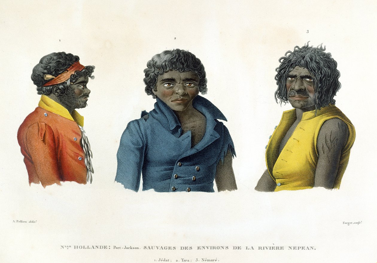 Port Jackson, Nueva Holanda: Nativos de la región del río Nepean, de 