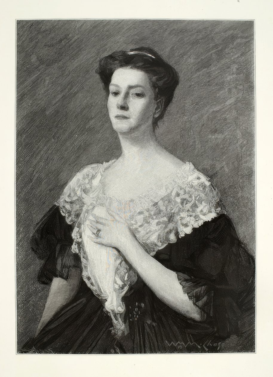 Retrato de una mujer de Alsace Henry Wolf