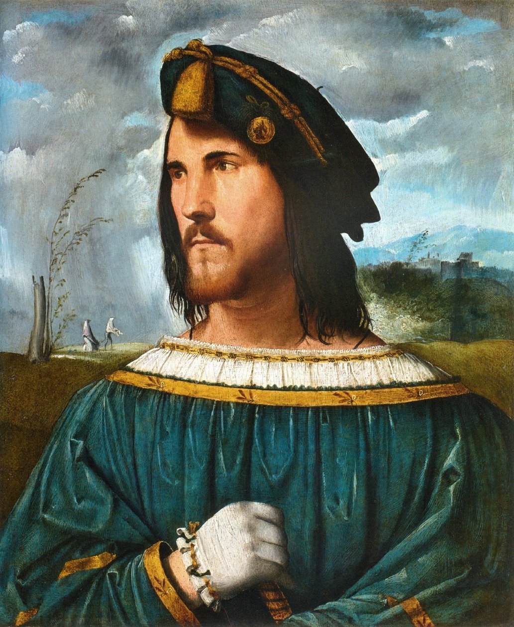 Retrato de caballero alias César Borgia (1475-1507) de Altobello Melone