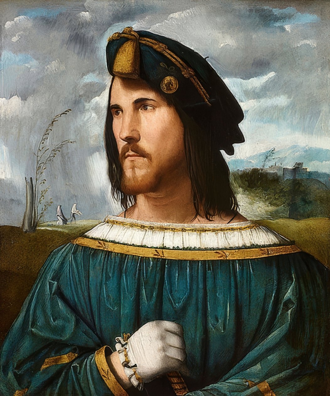 Retrato de caballero (conocido como César Borgia), entre 1500 y 1524 de Altobello Melone