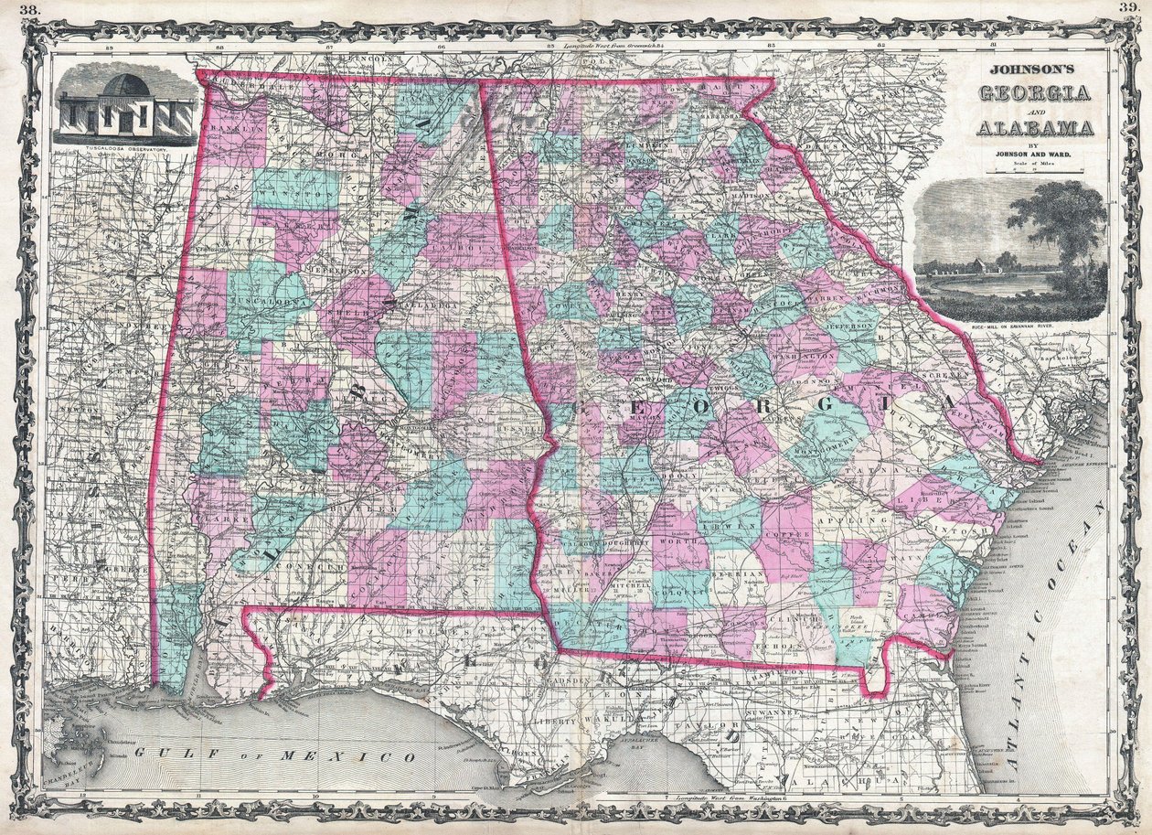 Georgia y Alabama de Johnson de Alvin Jewett Johnson