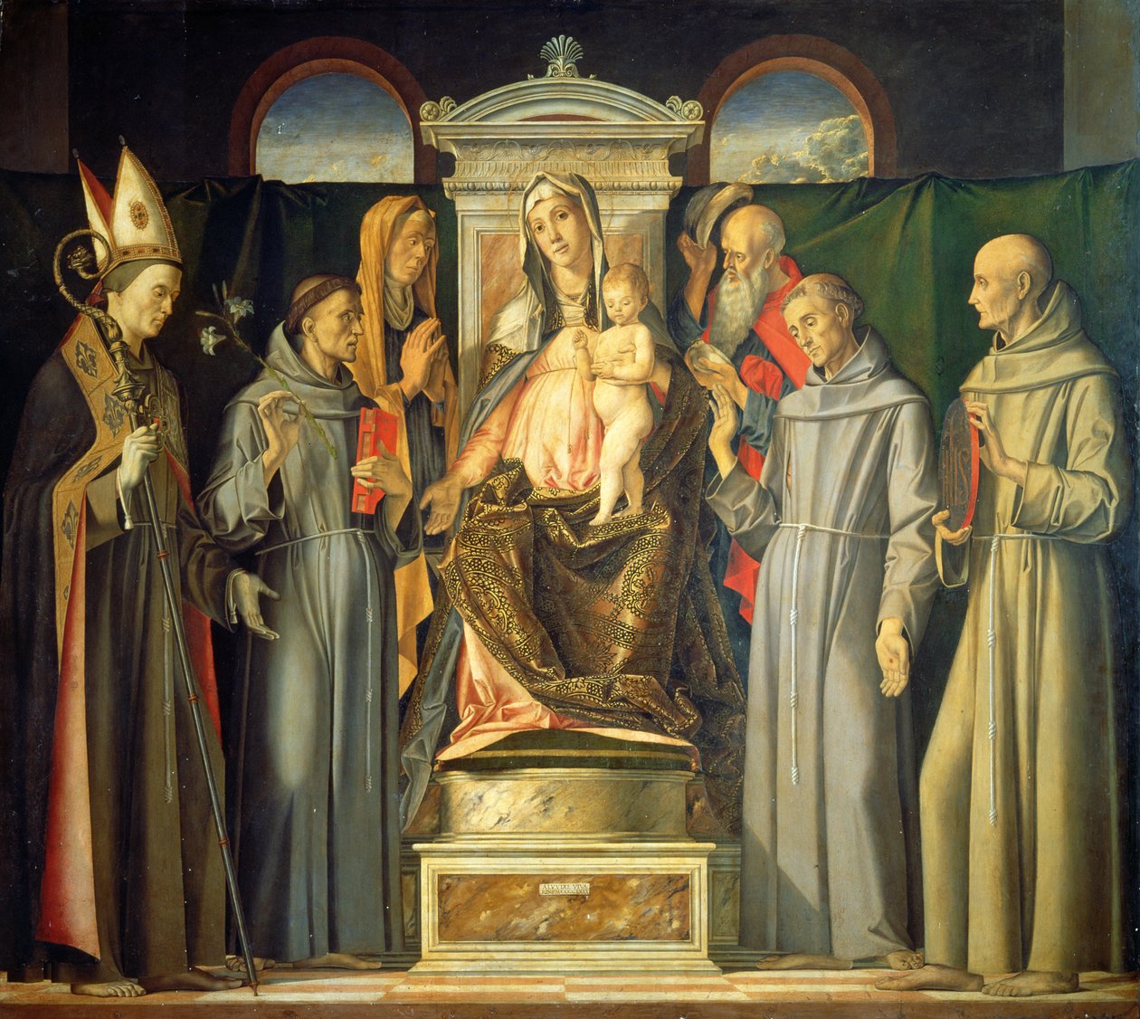 Madonna entronizada, 1480 de Alvise Vivarini