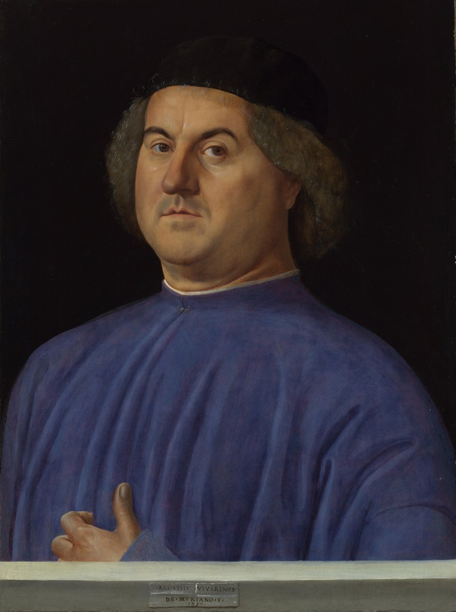 Retrato de un hombre, 1497 de Alvise Vivarini