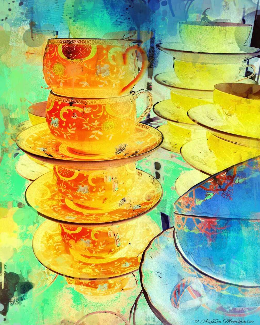 Pila naranja y dorada, 2014 de AlyZen Moonshadow