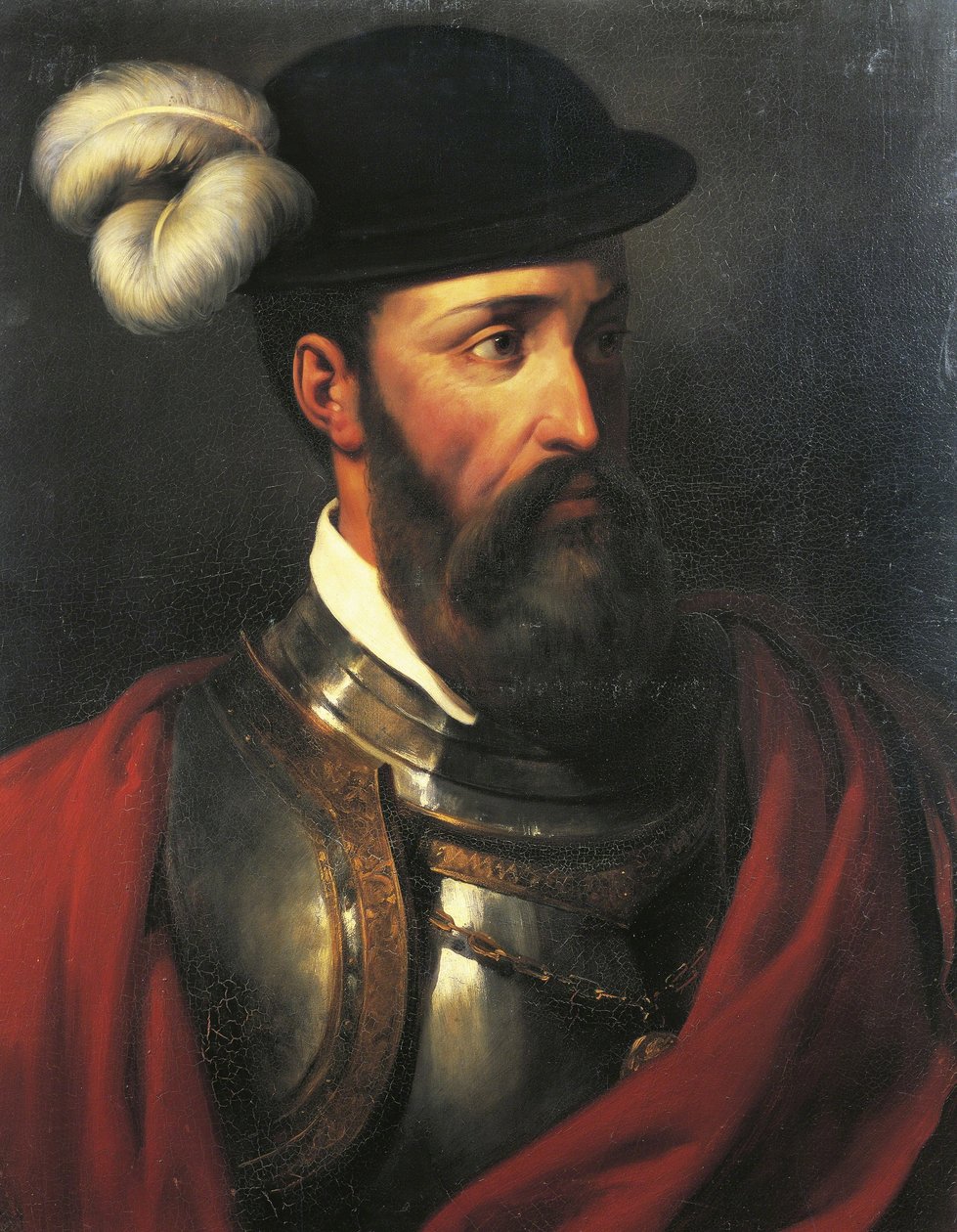 Francisco Pizarro, navegante y conquistador (1475-1541) de Amable Paul Coutan