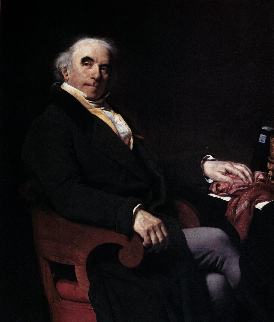 Retrato del Caballero de Nanteuil Lanorville (1754-1834) Administrador General de las Mensajerías Reales Pintura de Amable Pagnest (1790-1819) 1817 Sol. 1,29 X 1,02 m de Amable Pagnest