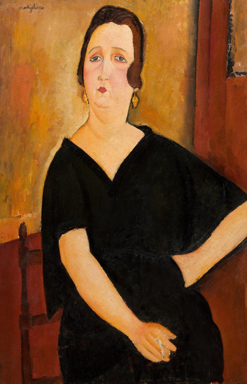 Madame Amédée Mujer con cigarrillo, 1918 de Amedeo Modigliani