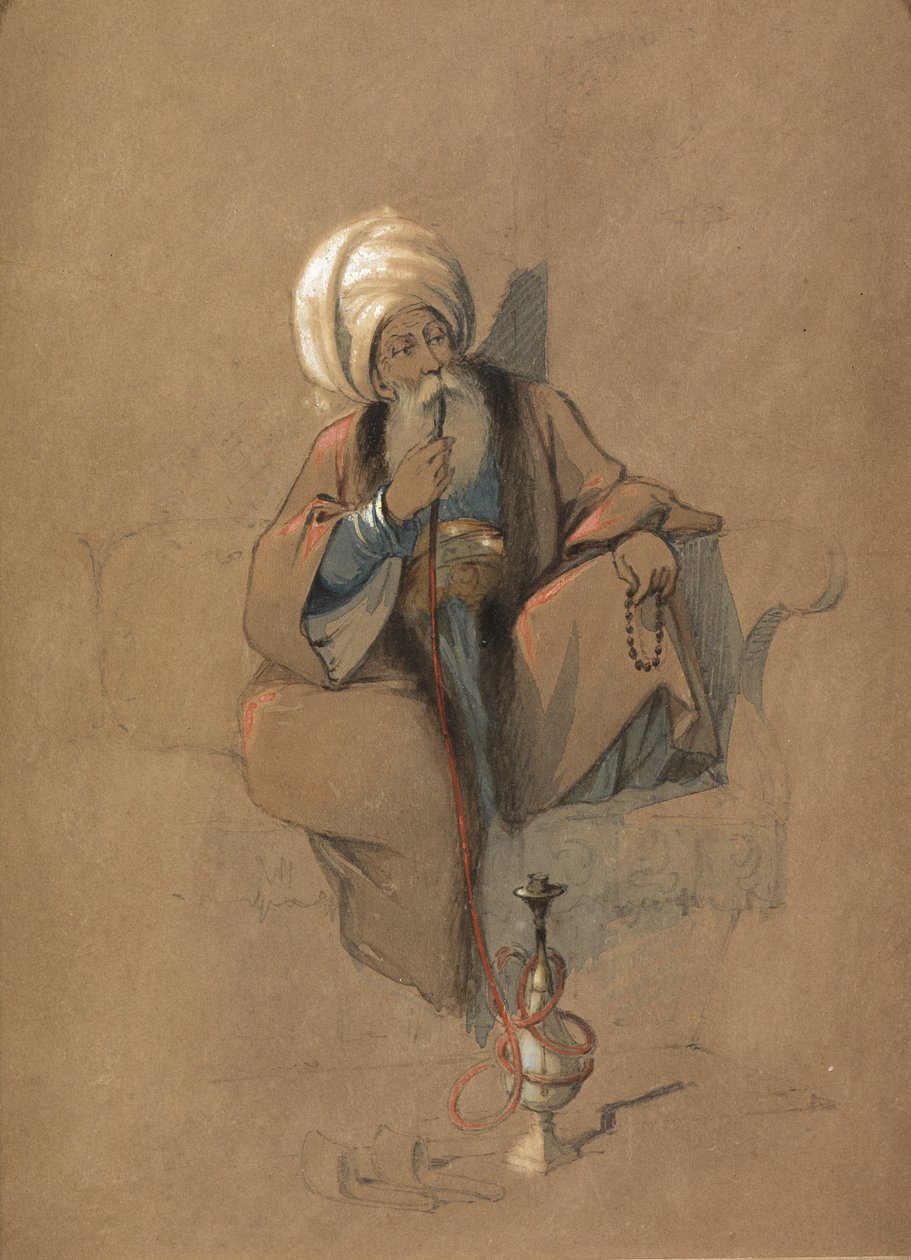 Un fumador de Huqqa de Amadeo Preziosi