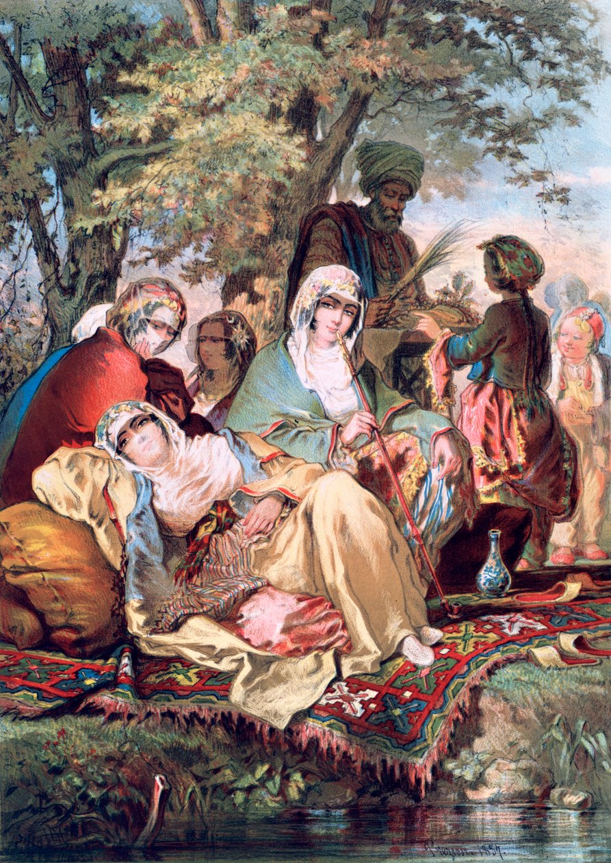 Hareem, 1857 de Amadeo Preziosi