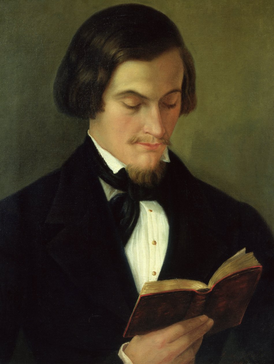 Retrato del poeta Heinrich Heine (1797-1856) 1842 de Amalia Keller