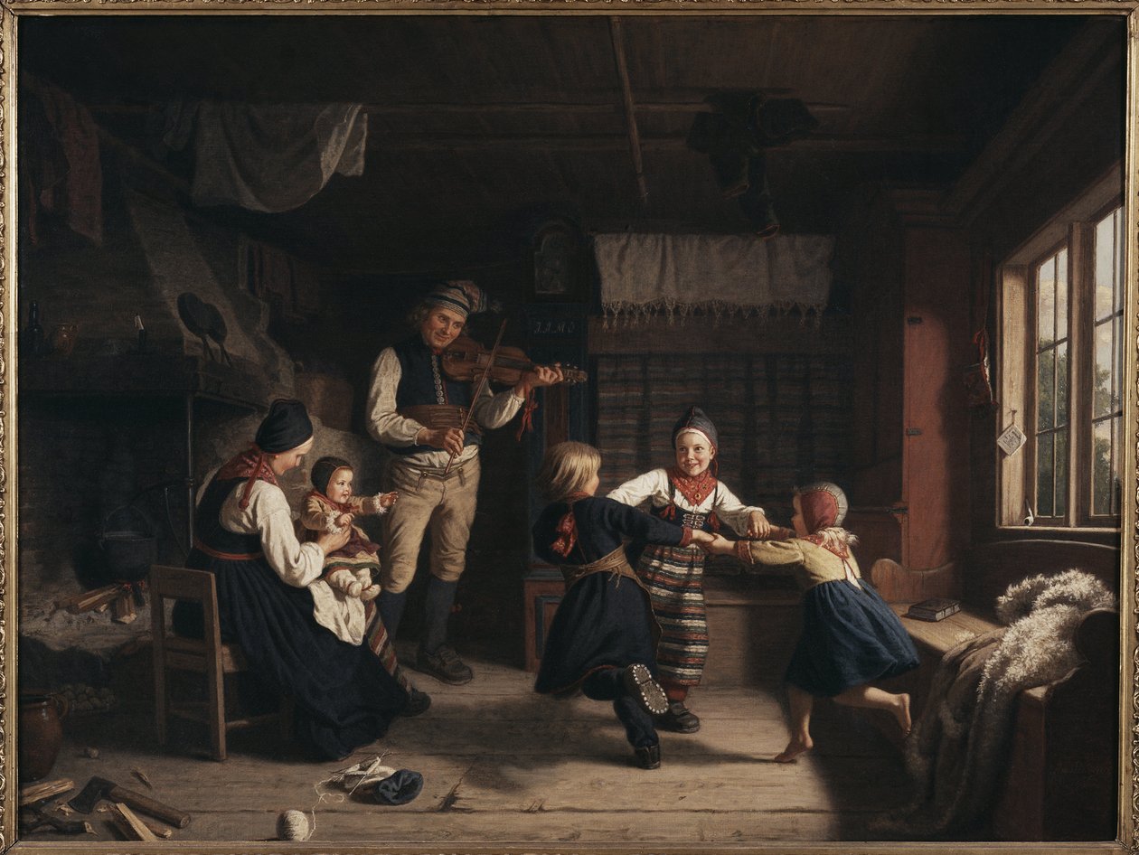 Noche de domingo en una granja de Dalarna de Amalia Lindegren