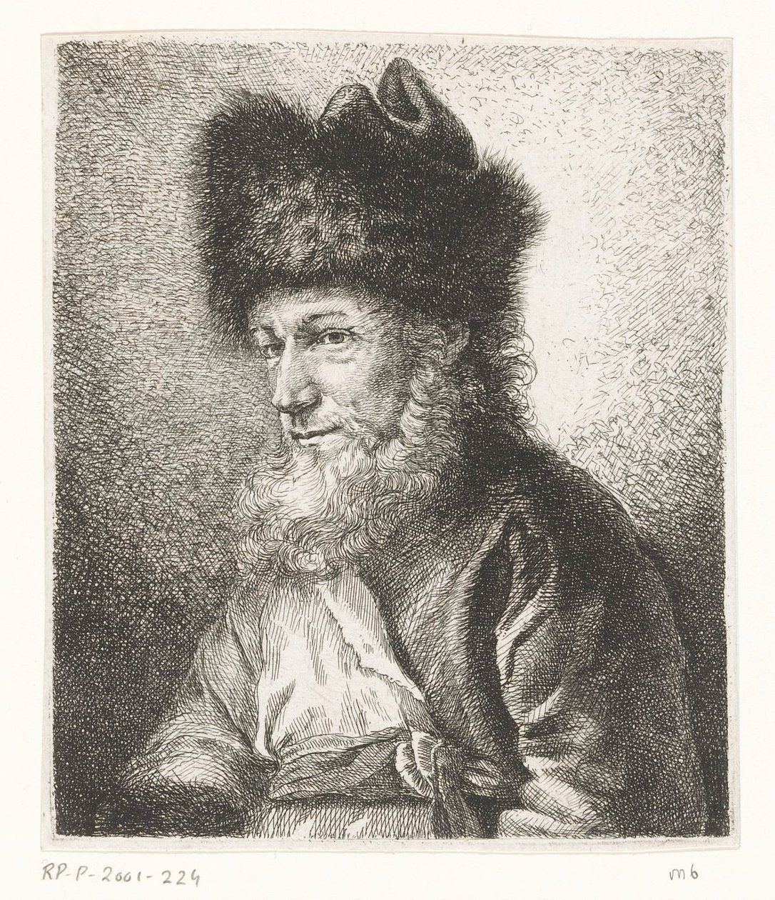 Retrato de Michel Hirsch, rabino de Potsdam de Amalie Baader