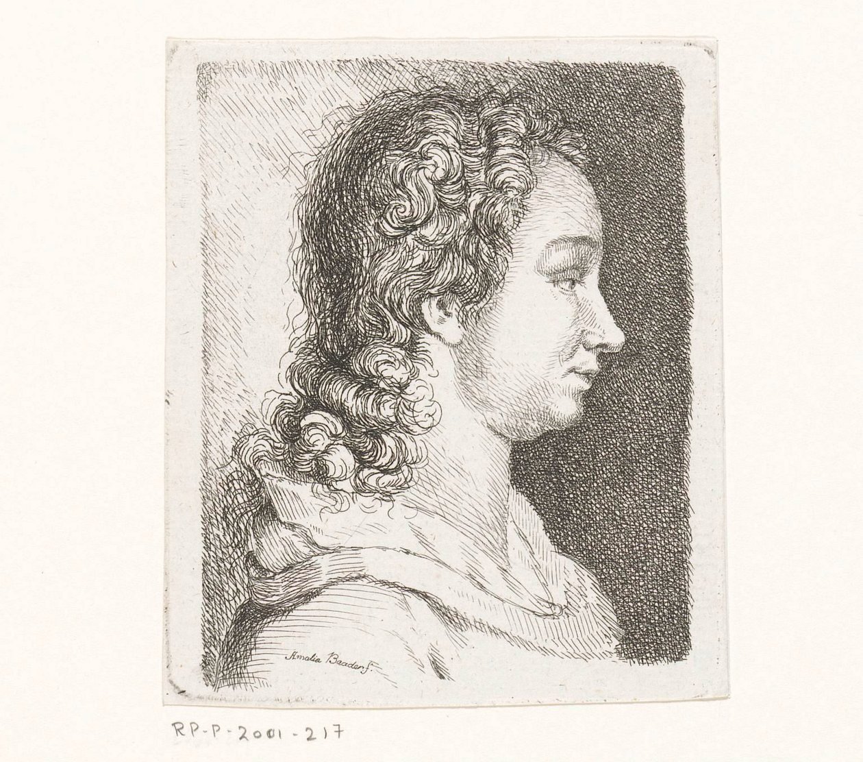 Retrato de la esposa del artista Georg Friedrich Schmidt de Amalie Baader