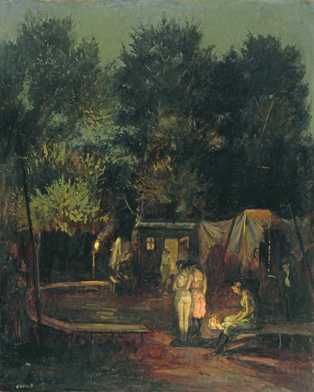 Circo bajo los árboles, 1912 de Amandus Faure