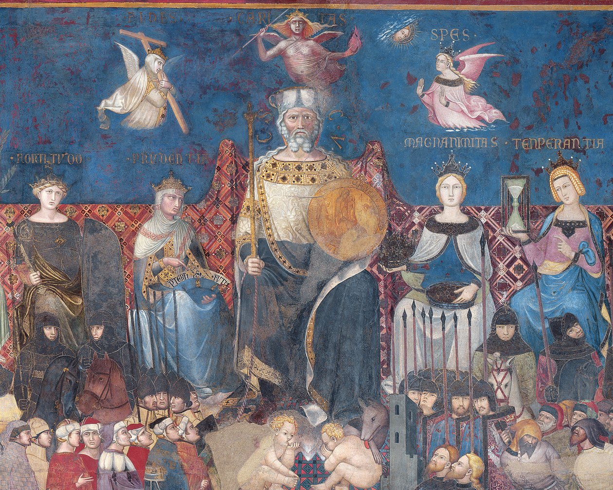 Detalle de la Alegoría del Buen Gobierno de Ambrogio Lorenzetti