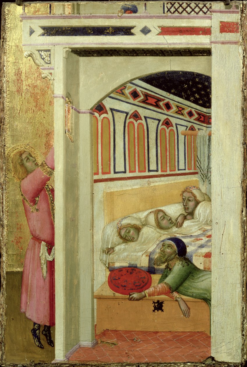 La caridad de San Nicolás de Bari de Ambrogio Lorenzetti