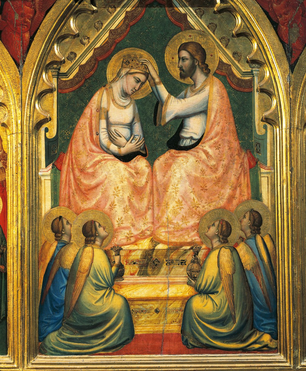 Coronación de la Virgen de Ambrogio Bondone (workshop) Giotto