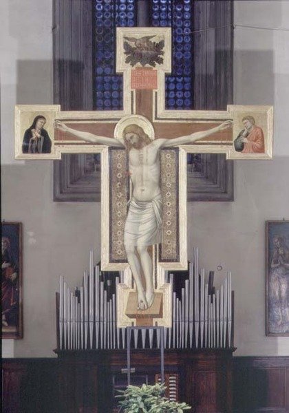 Crucifixión de Ambrogio Bondone (workshop) Giotto