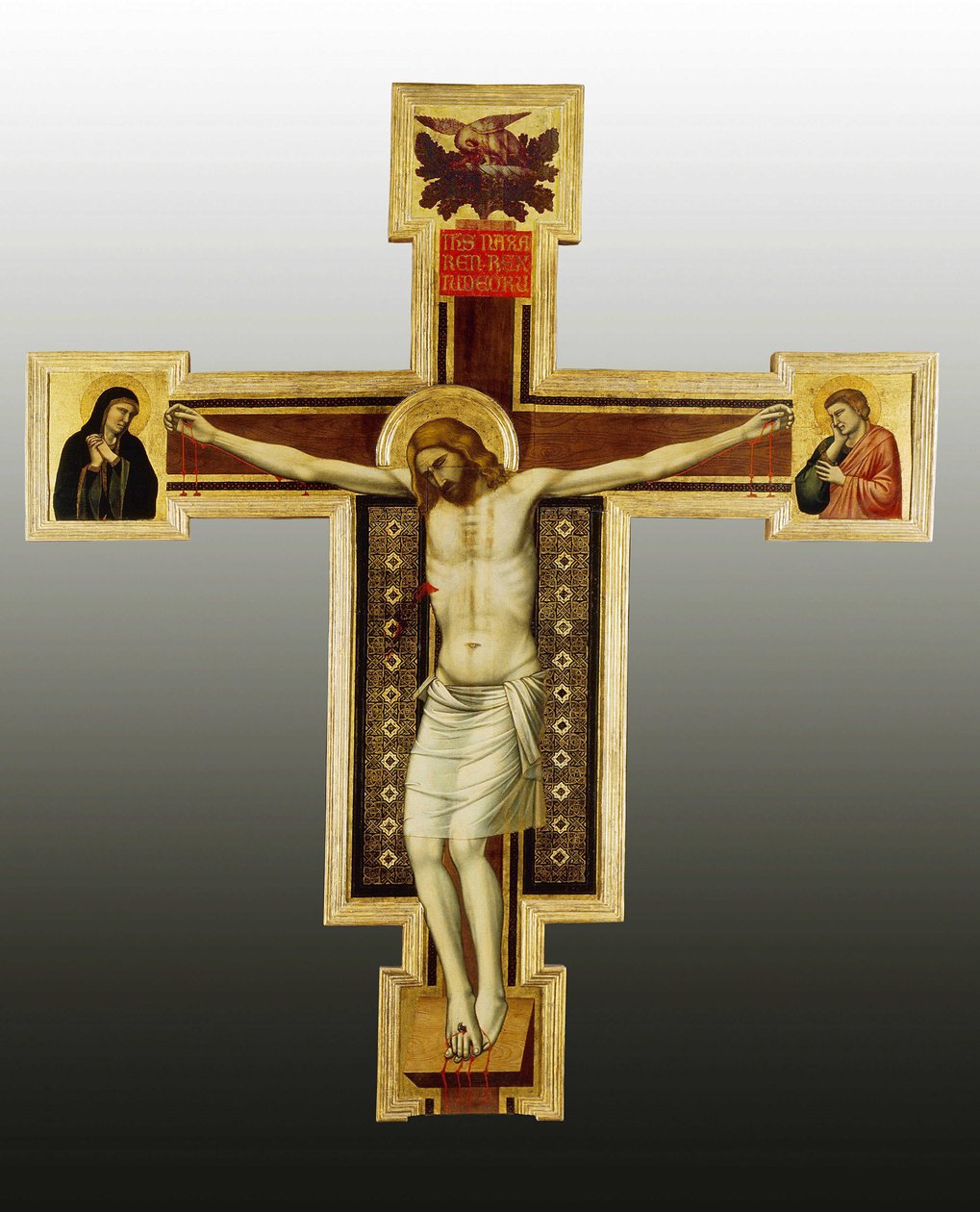 Crucifixión, siglo XIV. Pintura del taller de Giotto (1266-1337). San Felice in Piazza, Florencia de Ambrogio Bondone (workshop) Giotto