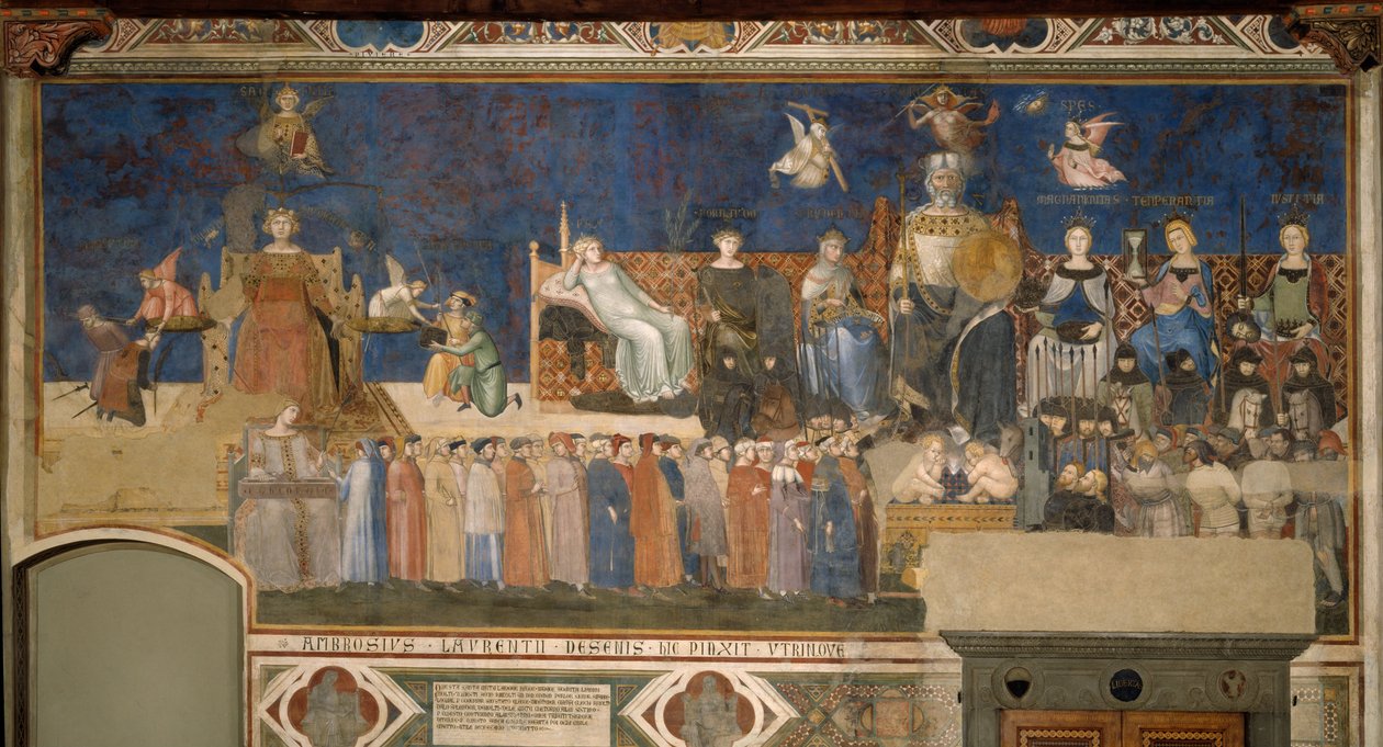 Alegoría del buen gobierno de Ambrogio Lorenzetti