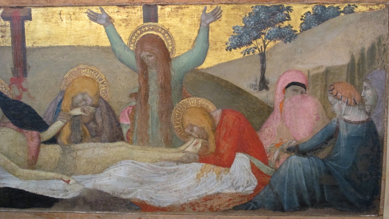 Ambrogio lorenzetti, madonna con el niño y santas m. maddalena y marta, de luto, 03 de Ambrogio Lorenzetti
