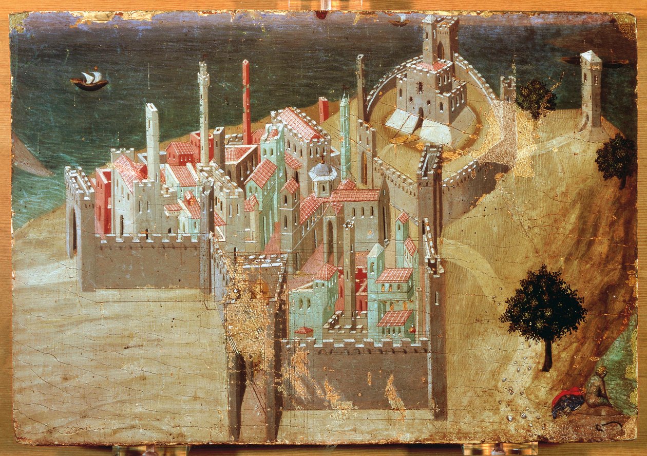 Ciudad junto al mar de Ambrogio Lorenzetti