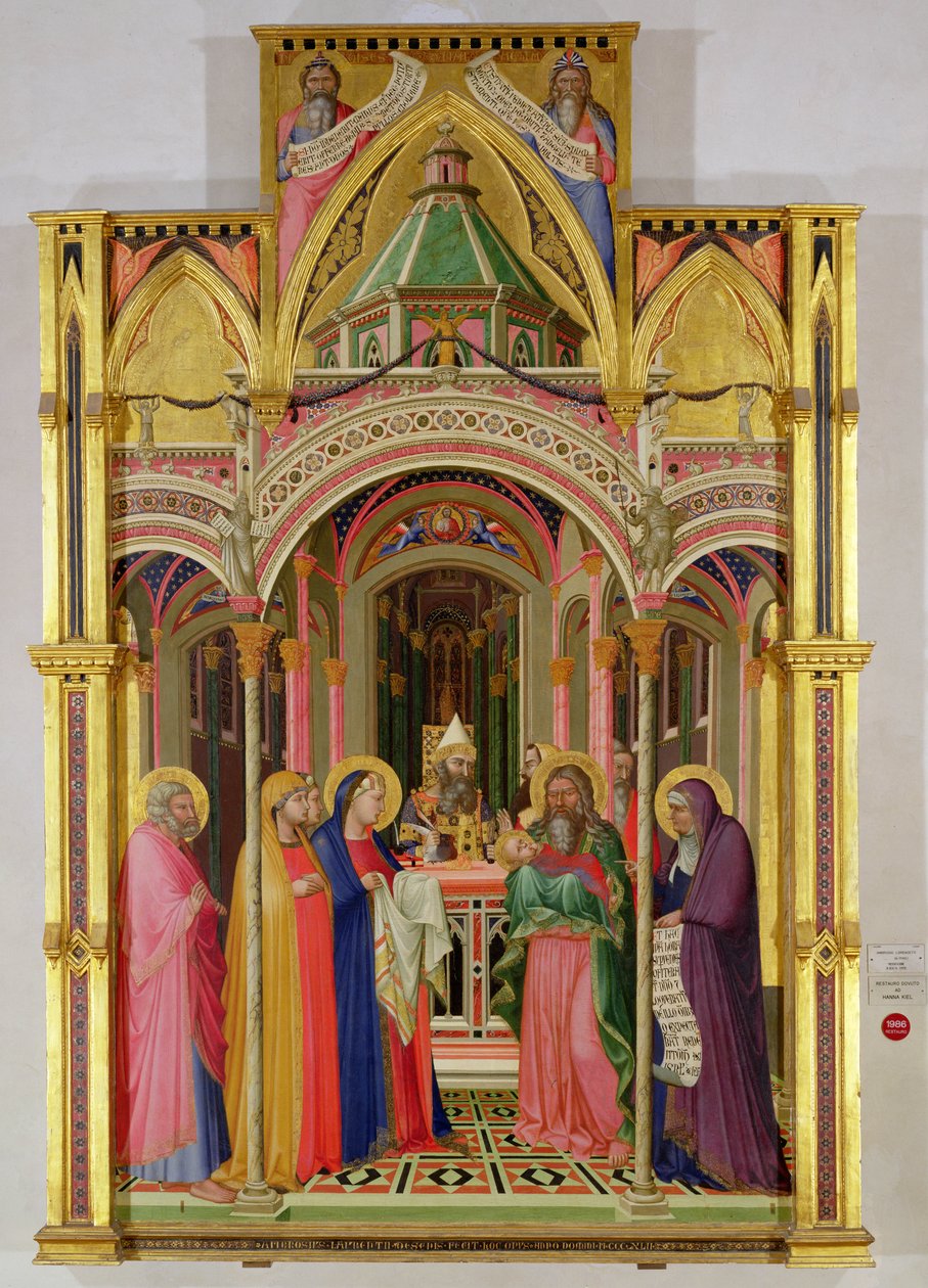 La Presentación en el Templo, 1342 de Ambrogio Lorenzetti