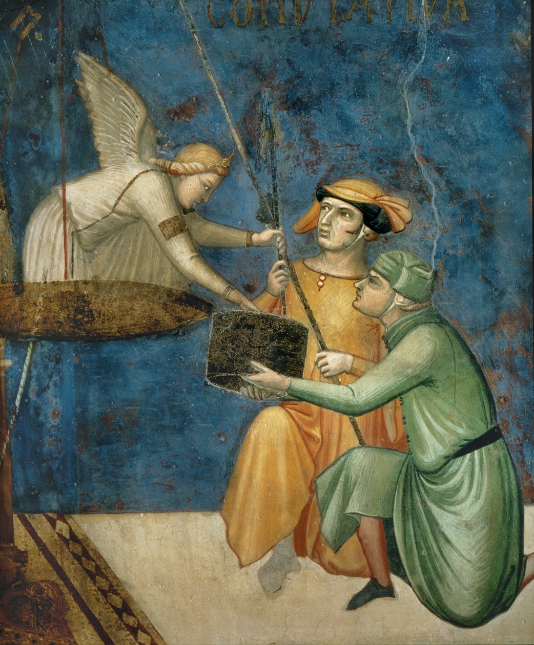 La alegoría del buen gobierno ... (pintura mural) de Ambrogio Lorenzetti