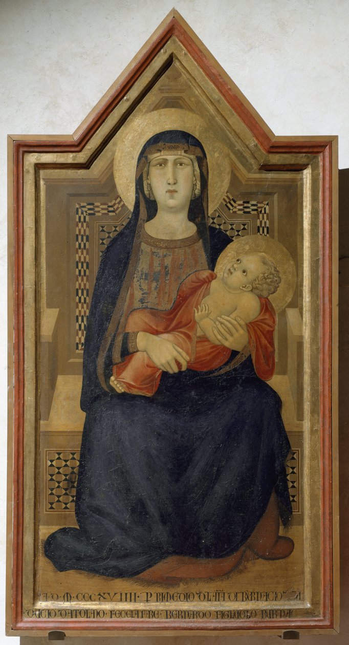 Virgen María y el Niño Jesús de Ambrogio Lorenzetti