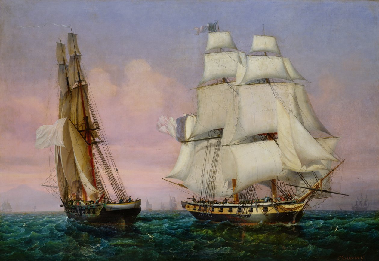Regreso de Elba, c.1852 de Ambroise Louis Garneray