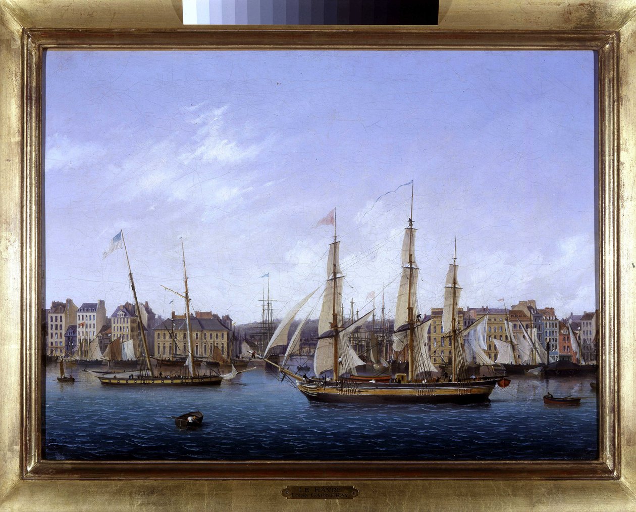 El puerto de Le Havre, por Louis Garneray, circa 1820 de Ambroise Louis Garneray