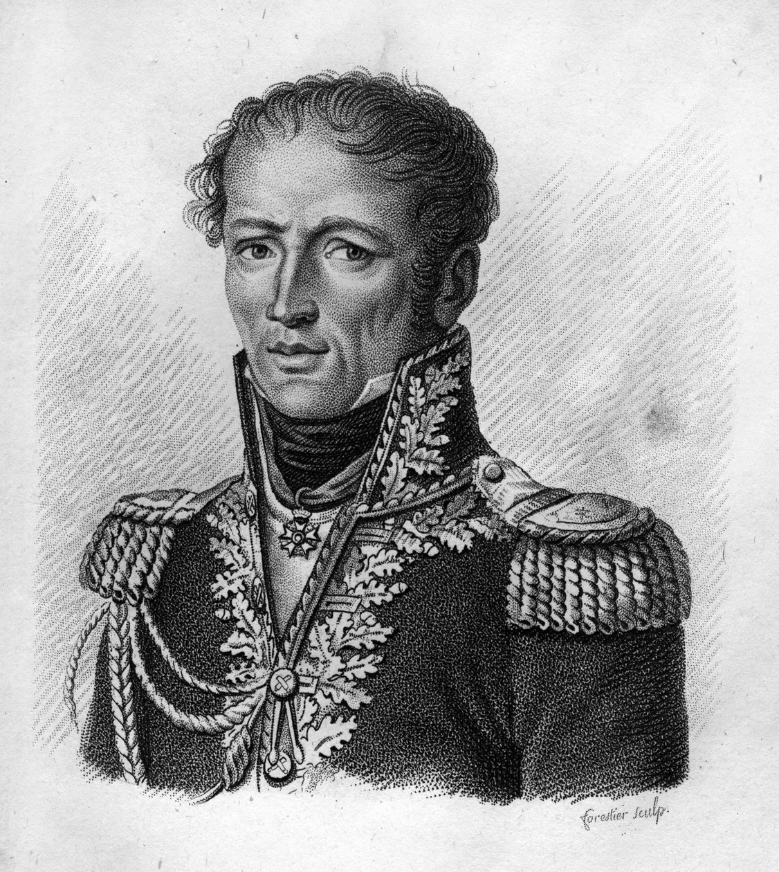 Antoine, Conde Drouot General francés (1774-1847) - en "Retratos de los generales franceses que siguieron a las victorias y conquistas de los franceses". Grabado por Ambroise Tardieu en 1818. Colección Stella. de Ambroise Tardieu