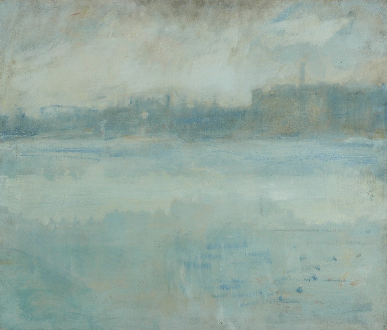 El Támesis desde la casa del artista en Grosvenor Road de Ambrose McEvoy