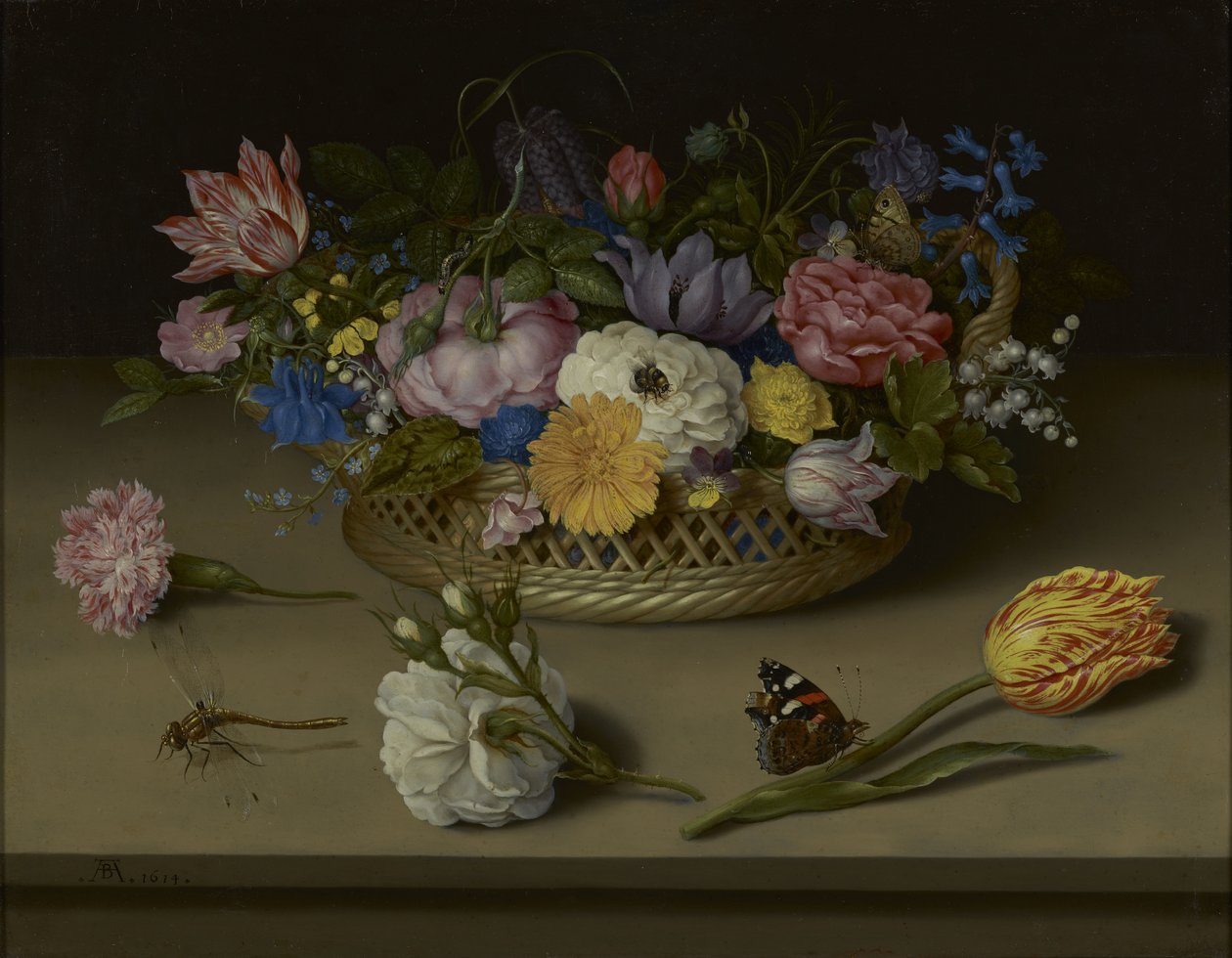 Naturaleza muerta con flores de Ambrosius the Elder Bosschaert