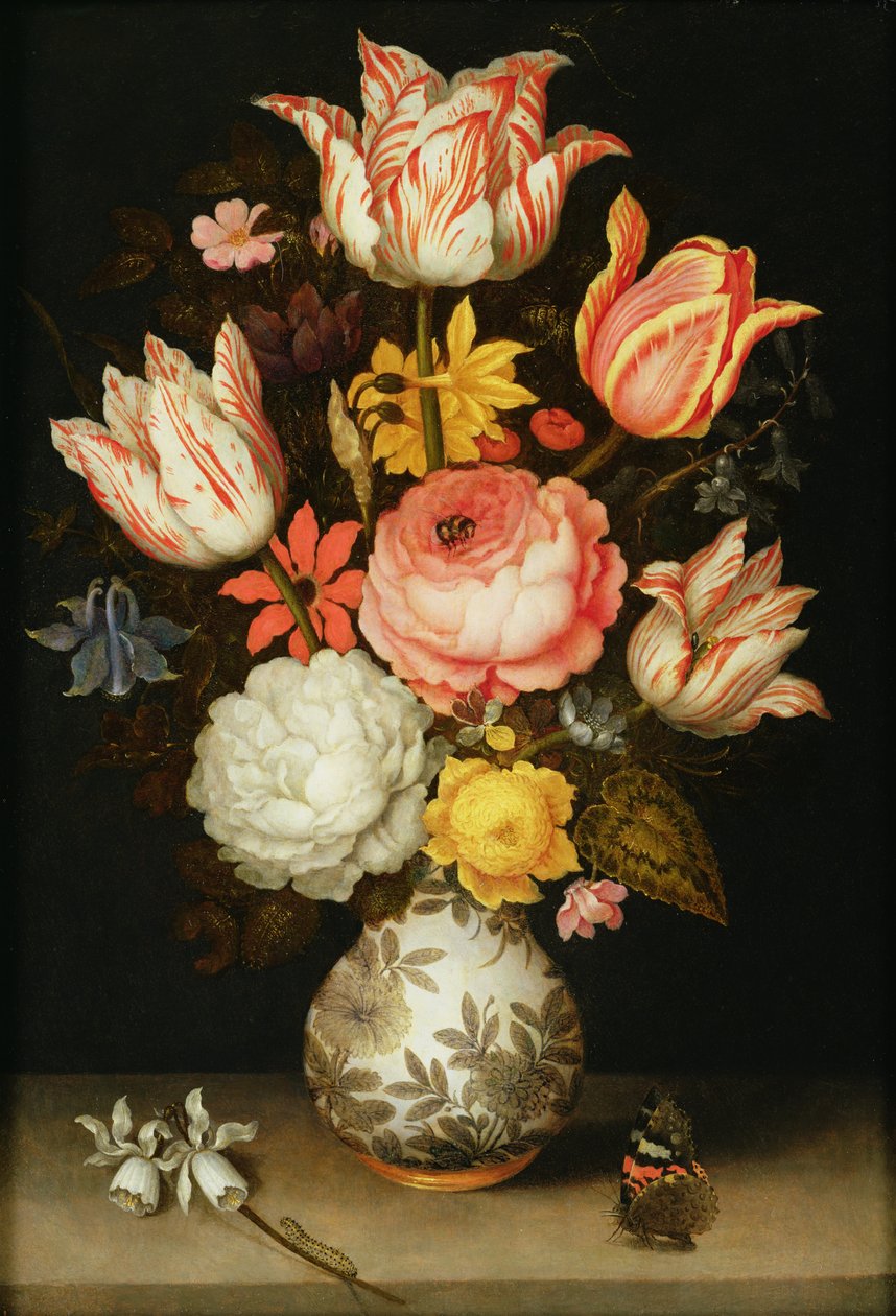 Naturaleza muerta con flores de Ambrosius the Elder Bosschaert