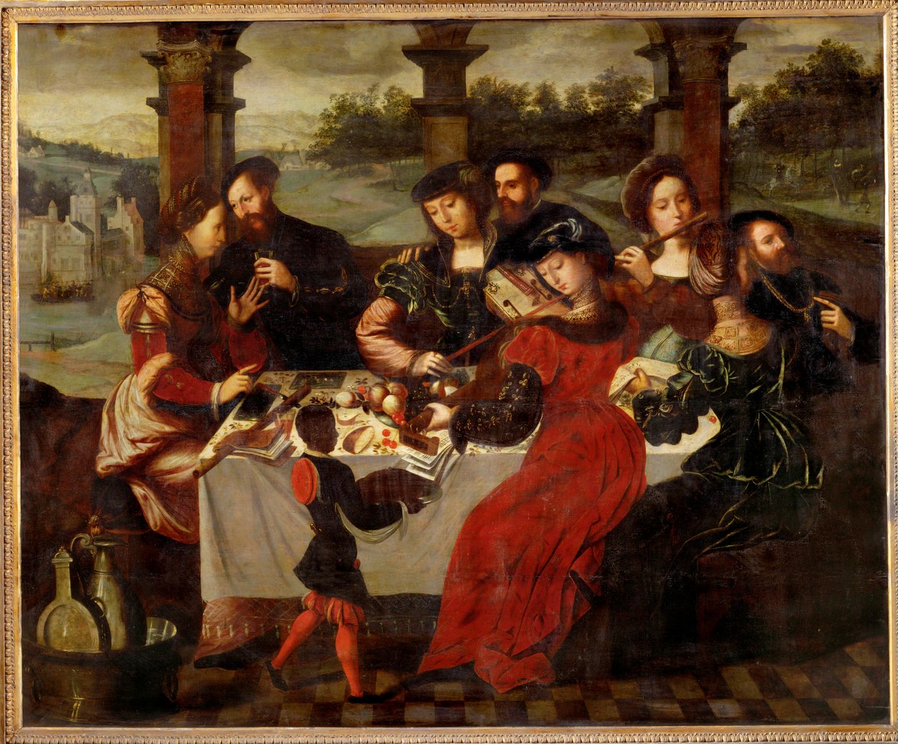 El concierto después de la comida ... de Ambrosius Benson