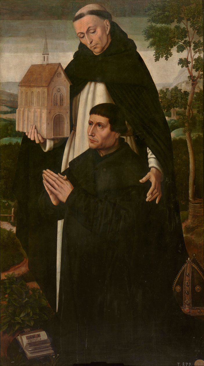 Santo Tomás y un donante de Ambrosius Benson