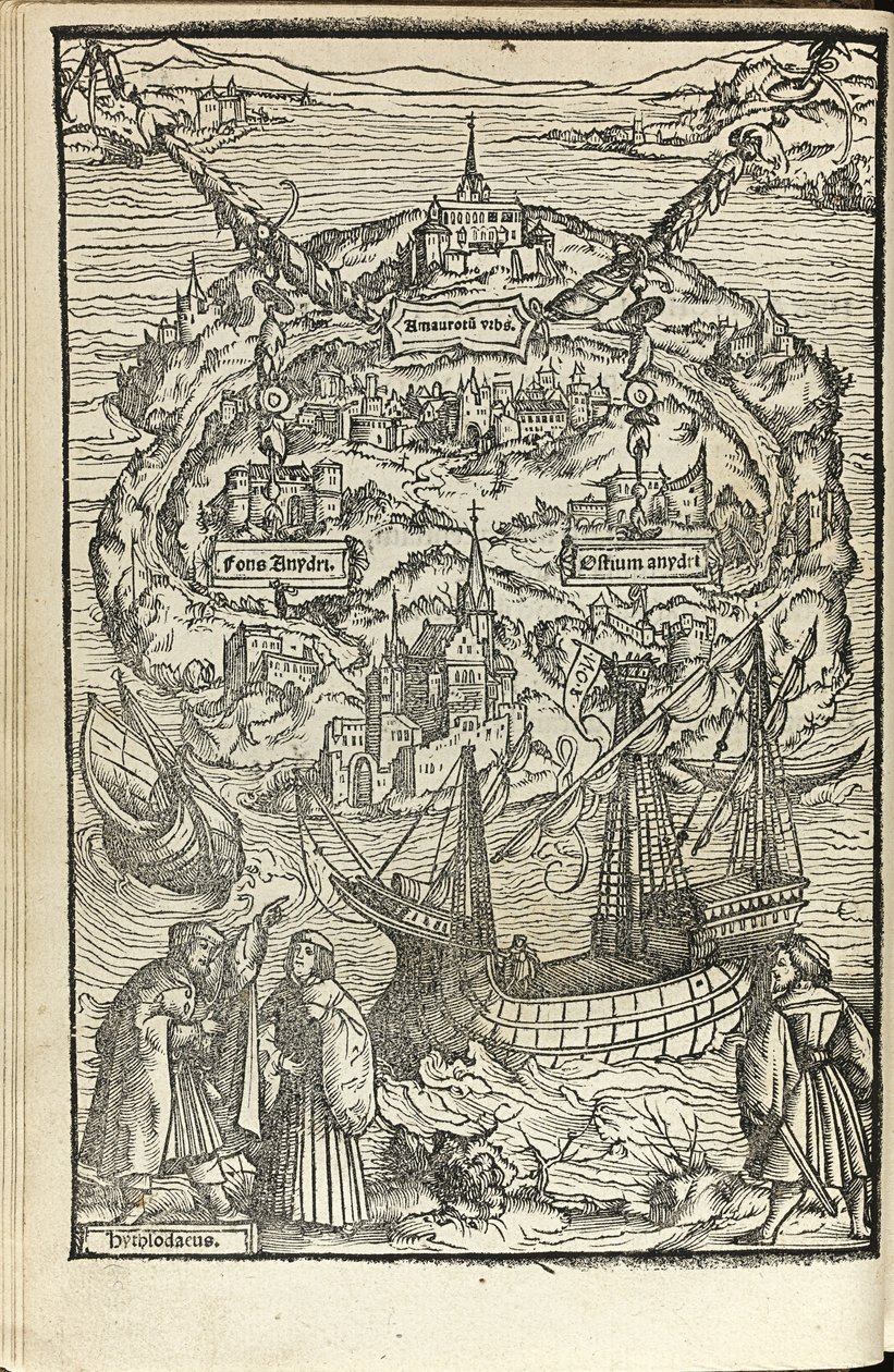 Utopía de Thomas More, 1518 de Ambrosius Holbein