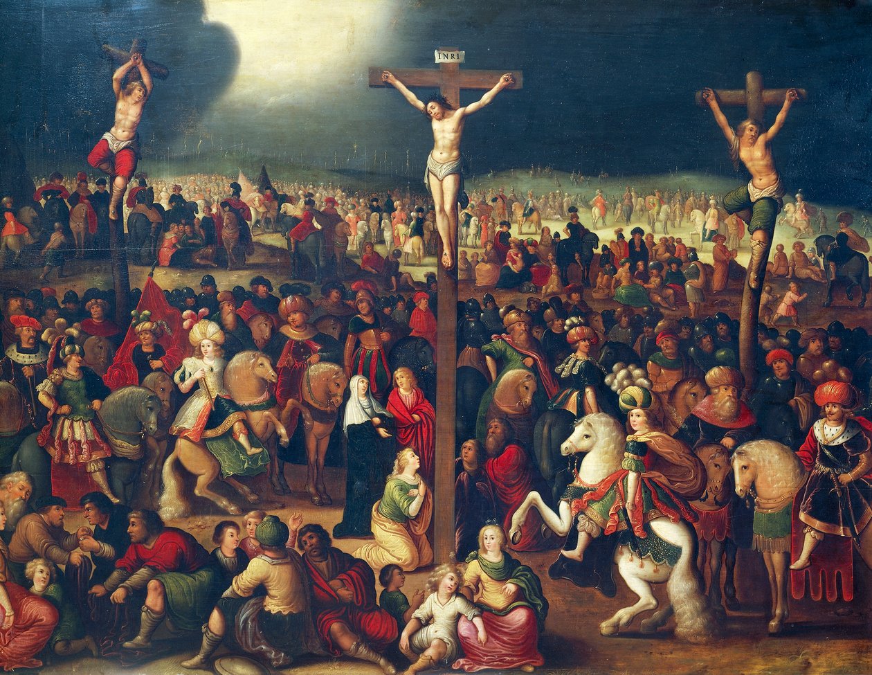 El Calvario (óleo sobre lienzo) de Ambrosius II Francken or Franck