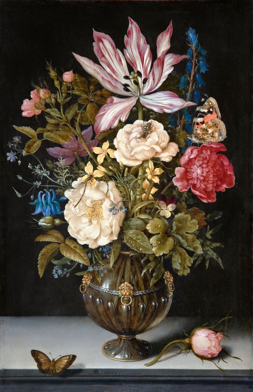 Naturaleza muerta con flores de Ambrosius the Elder Bosschaert