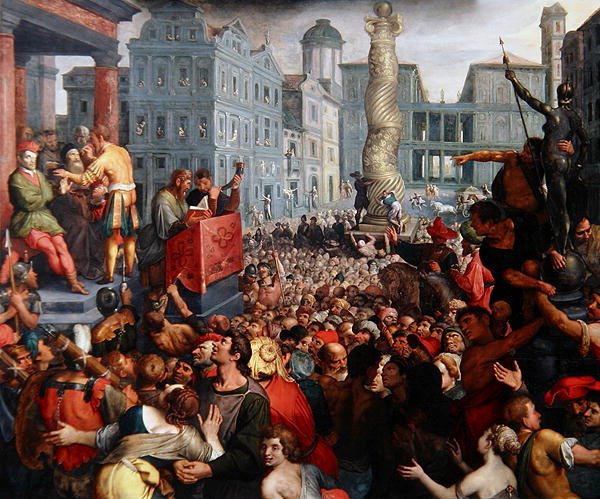 El Juicio de Zaleucus, c.1606 de Ambrosius the Elder Francken or Franck