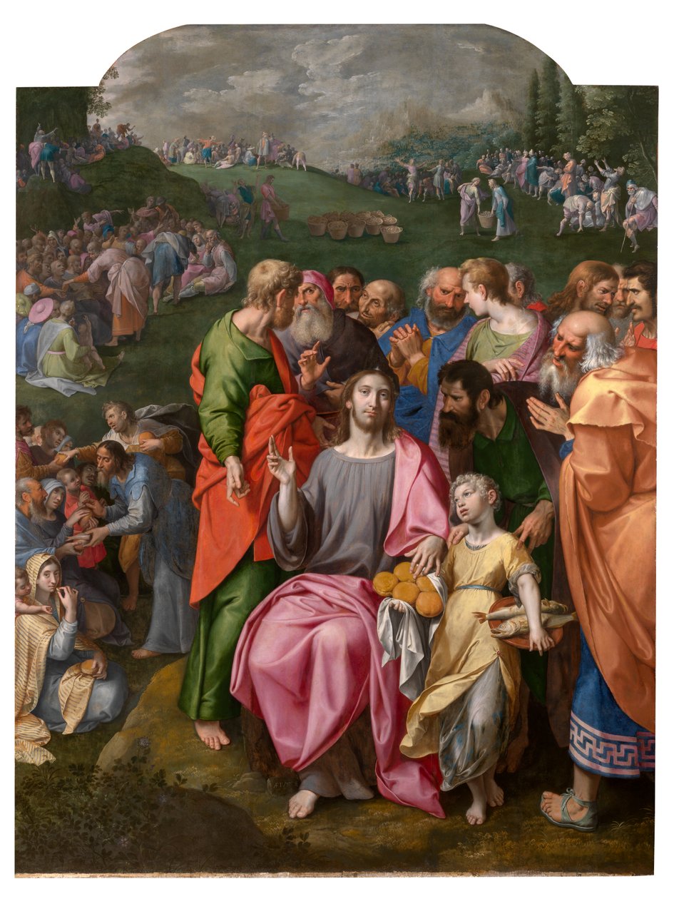 La multiplicación de los panes y los peces de Ambrosius the Elder Francken or Franck