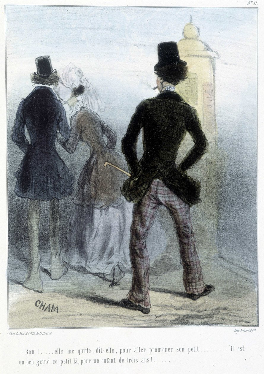 Caricatura - en “Madeleines” de Cham, circa 1870-1880 de Amédée de Noé